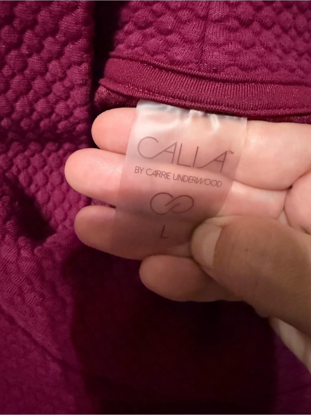 CALIA by Carrie Underwood Mock-Neck Puffer Jacket - Plum - Picture 3 of 3